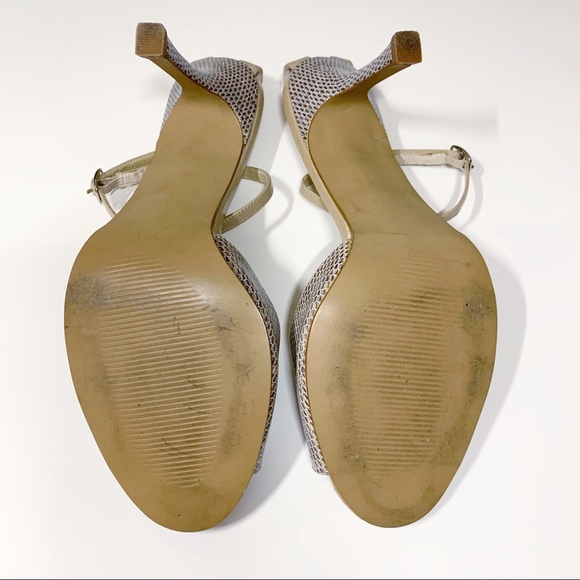 Colin Stuart- Snake Skin Ankle Strap Heel - Picture 6 of 6